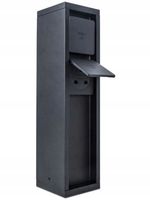Lutec Słupek elektryczny ogrodowy czarny IP54 Mains 31 cm
