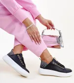 Czarne sneakersy z cyrkoniami Antonietta 37