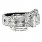 Pasek Y2K z diamencikami kryształki vintage