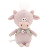 Przytulanka cielaczek Moo z dzwoneczkiem Beżowy 19cm