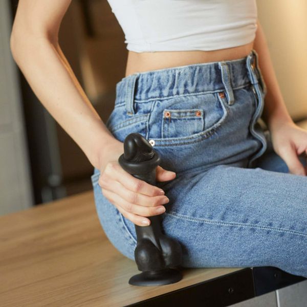 Sliding Skin Realistic Dildo Black S zdjęcie 6