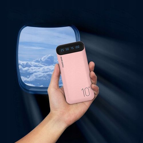 POWERBANK 10000mAh 2,4A 2×USB/USB-C QC PD SZYBKI WYDAJNY POWER BANK LED RÓ na Arena.pl