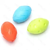 Piłka rugby dla psa z dźwiękiem 10x6x6 cm praktyczna zabawka gryzak