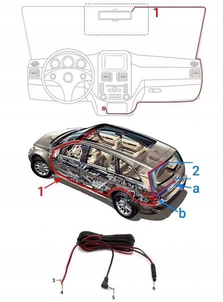 REJESTRATOR JAZDY 3 KAMERY+KAMERA COFANIA FULLHD zdjęcie 3