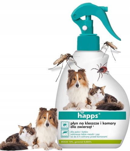 happs - płyn na kleszcze i komary dla zwierząt 200ml na Arena.pl