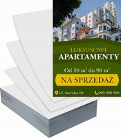 Ulotki A5 reklamowe firmowe 5000szt projekt w cenie LUKSUSOWE APARTAMENTY