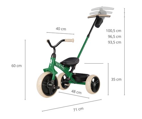 ND18_5904 Qplay Rowerek Trojkolowy Elite Pro Gree na Arena.pl