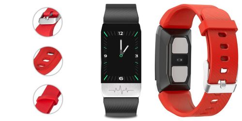 Smartband Rubicon Rnce60 Black + Pasek Red na Arena.pl