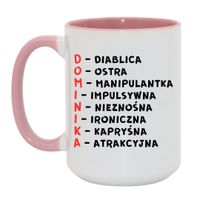 Duży Biało-Różowy 450 ml