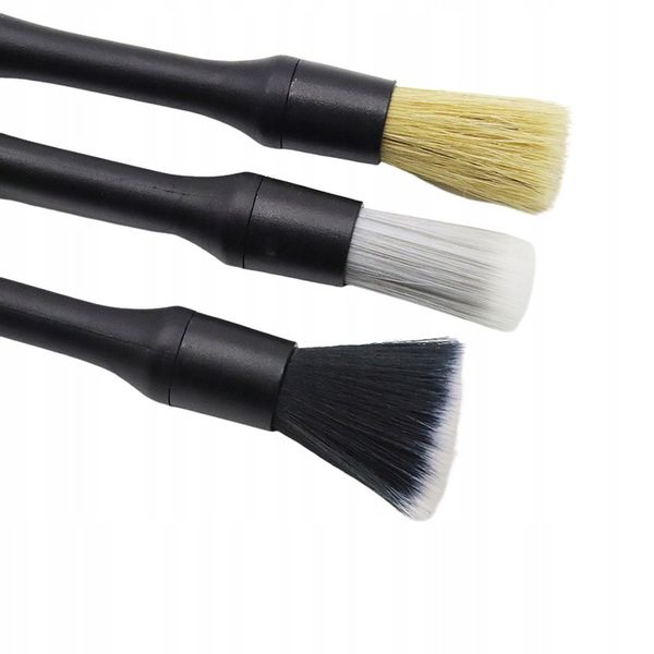 PĘDZLE PĘDZELKI DETAILINGOWE DO KOKPITU WNĘTRZA AUTA ZESTAW TRZY RODZAJE zdjęcie 9