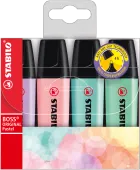 Zakreślacze Boss Original, pastelowe (4 sztuki)