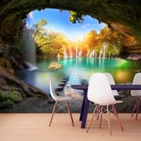 Fototapeta - Turkusowe jeziorko 200x140