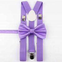 SZELKI męskie i MUCHA męska fioletowa lawendowa