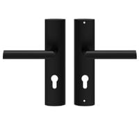 KLAMKA ZEWNĘTRZNA MIRO 72MM NA WKŁADKĘ LEWA CZARNA