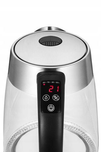 Czajnik elektryczny SZKLANY REGULACJA TEMPERATURY LCD DOTYKOWY PANEL 1,8 L na Arena.pl