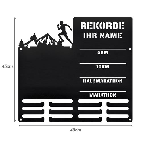 Wieszak na medale i numery startowe REKORDY BIEGOWE RUN twoje imię 101.1 na Arena.pl