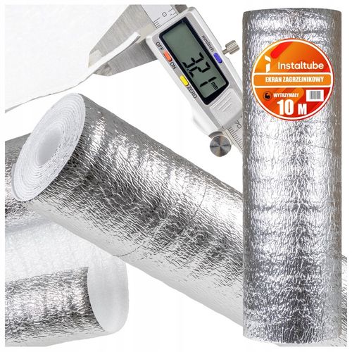 Ekran Zagrzejnikowy MATA ALUMINIOWA PIANKA 10m ODBIJAJĄCY CIEPŁO Izolacyjna na Arena.pl