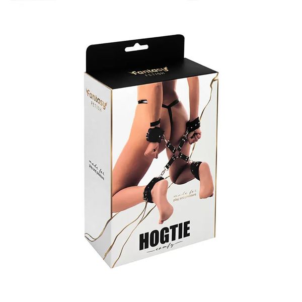Black Hogtie With Comfy Wrist And Ankle Cuffs zdjęcie 6