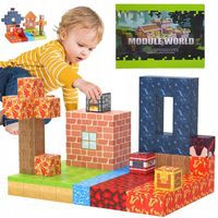 ZESTAW 100 PCS KLOCKÓW BOGATE KOMPONENTY SILNY MAGNETYZM