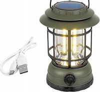 Lampa Kempingowa Wisząca LED COB USB 18650 Kolory