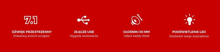 Słuchawki 7.1 GENESIS Neon 764 RGB z Mikrofonem PC/PS4/PS5/Android Czarne zdjęcie 6