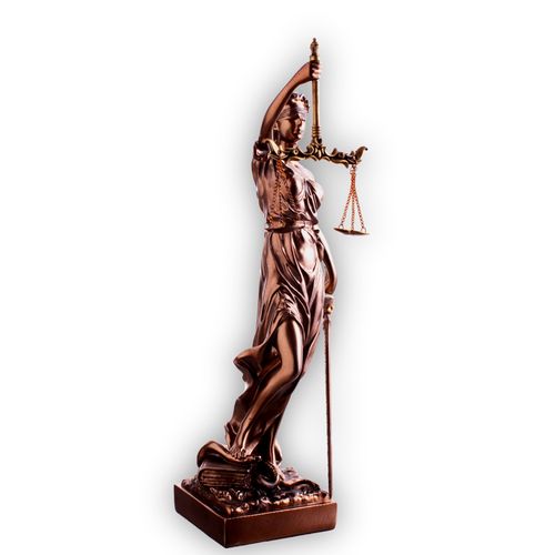 Okazała Temida z wagą i mieczem 31 cm rzeźba brąz TEM-01 na Arena.pl