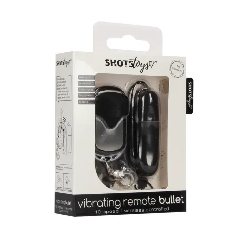 shots vibraplay bullet - model z pilotem, 10 trybow, czarny na Arena.pl