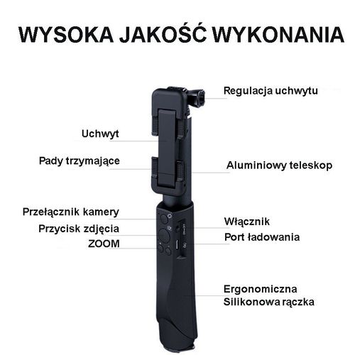BLITZWOLF ULTIMATE SELFIE STICK MONOPOD IPHONE na Arena.pl