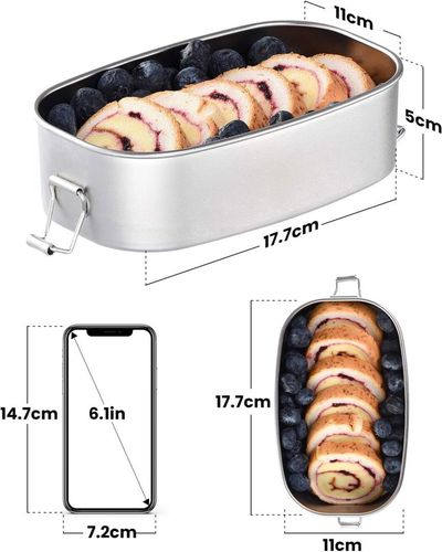 Lunchbox pojemnik metalowy 550ML 2szt na Arena.pl