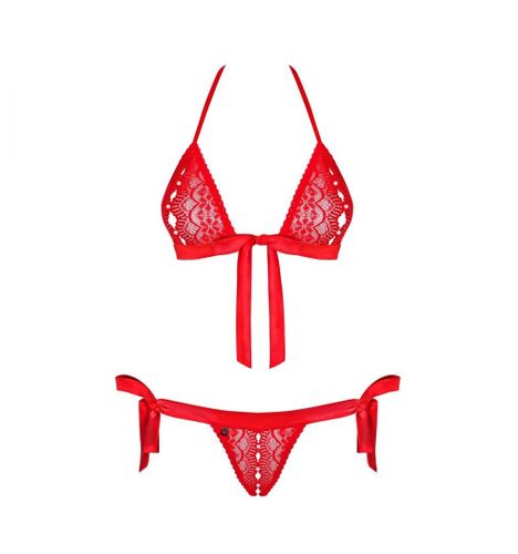 822-SET-3 komplet czerwony S/M na Arena.pl