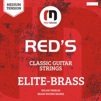 Struny do gitary klasycznej Red's Music ELITE BRASS Złote 28-44 Polskie