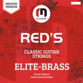 Struny do gitary klasycznej Red's Music ELITE BRASS Złote 28-44 Polskie