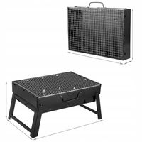 GRILL ogrodowy PRZENOŚNY WĘGLOWY SKŁADANY WALIZKA TURYSTYCZNY