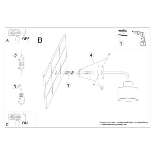 Kinkiet SAVAR 1 czarny na Arena.pl