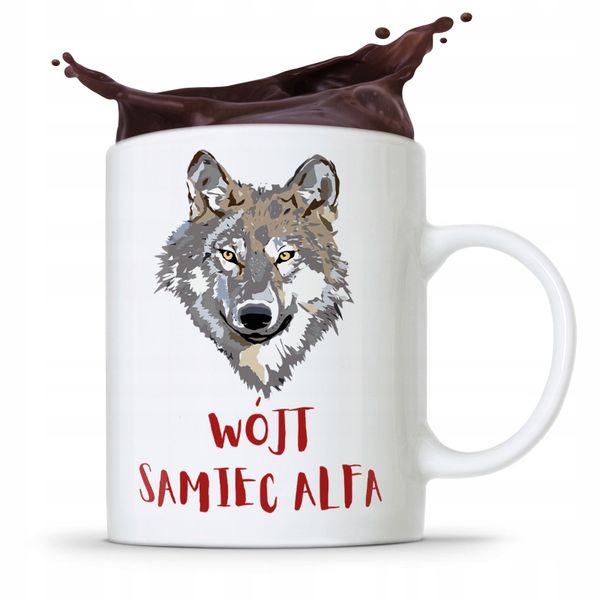 Dla Wójta Kubek Na Prezent Wójt Samiec Alfa Z Nadrukiem Ze Zdjęciem zdjęcie 1