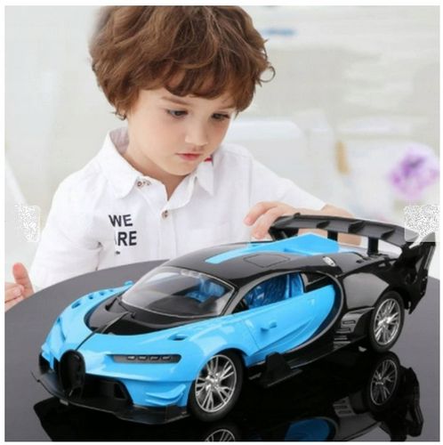 Samochód ZDALNIE STEROWANY RC AUTO KIEROWNICA PEDAŁY Niebieski na Arena.pl