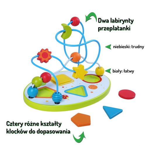 LABIRYNT PRZEPLATANKA MULA SORTER + KLOCKI na Arena.pl