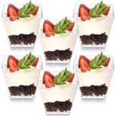 6x Kubki Pucharki Pojemniki na Desery Przekąski Przystawki do Deserów 180ml