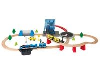 KOLEJKA DREWNIANA ZESTAW EKSPRES MIEJSKI 52 ELEMENTY PLAYTIVE JUNIOR