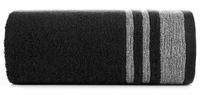 Ręcznik bawełniany z ozdobną bordiurą MERY 30X50 czarny