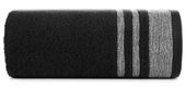 Ręcznik bawełniany z ozdobną bordiurą MERY 30X50 czarny