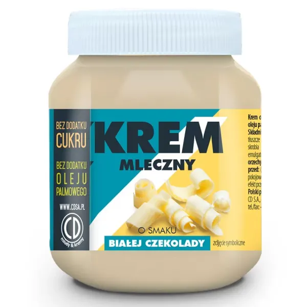 Krem Białej Czekolady Bez Cukru, 350g zdjęcie 1