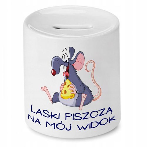 Skarbonka Śmieszna Zabawna Laski Piszczą Prezent Z Nadrukiem Ze Zdjęciem na Arena.pl