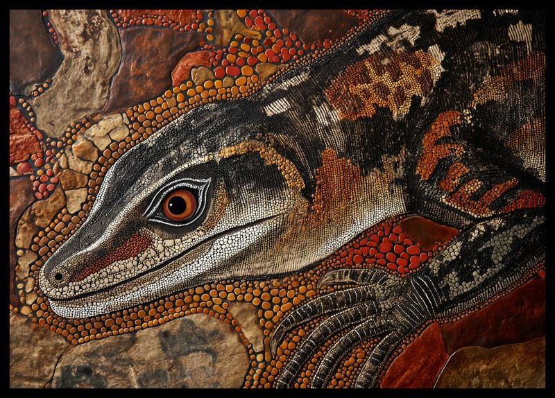 Plakat 59,4x42cm Oko Jaszczurki zdjęcie 2