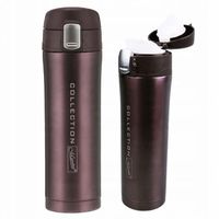 Elegancki Brązowy KUBEK TERMICZNY 450ML TERMOS Stalowy Bidon Maestro Brown