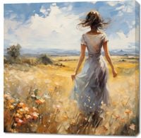 Obraz 100x100cm Podmuch Lata