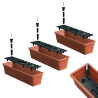 3x Skrzynka balkonowa z nawadnianiem IS6CAN Doniczka na balkon