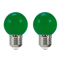 Zestaw 2 zielonych żarówek do girlandy Party LED 0,5W IP44