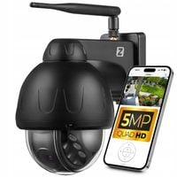 Kamera Zewnętrzna Obrotowa WiFi 5MPx 4MPx Czarna