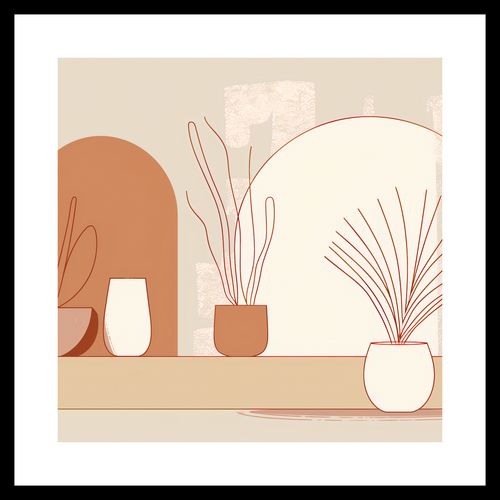 Plakat 40x40cm Widok Roślin na Arena.pl